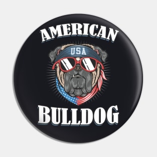 American Bulldog Dog Owner Gifts Pin