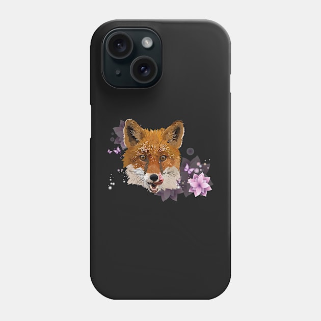 Red fox Phone Case by obscurite