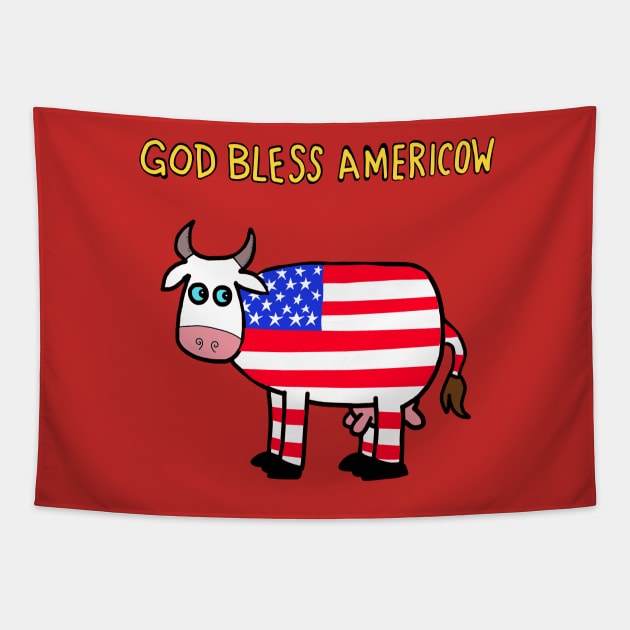 god bless america Tapestry by wolfmanjaq