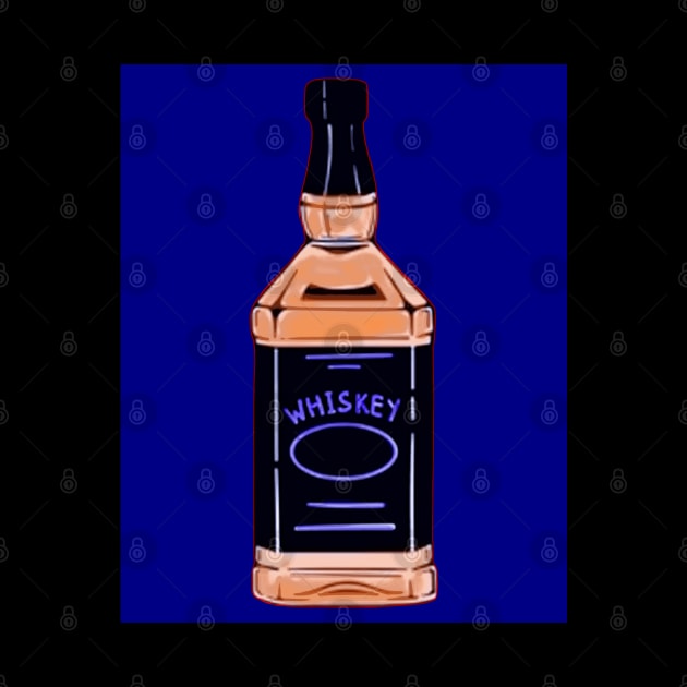 whiskey bottle pop art by oryan80