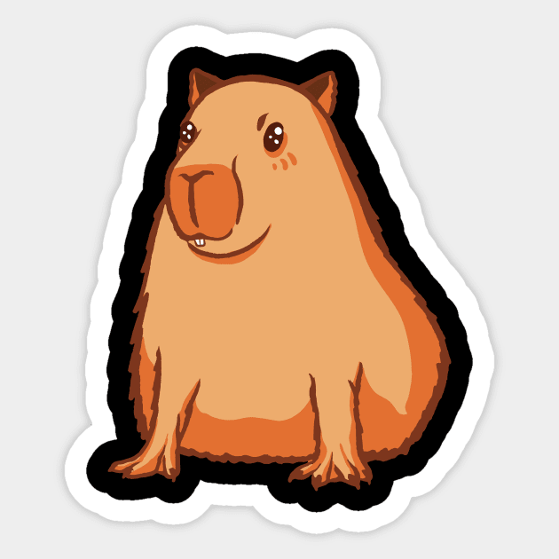 Cartoon Capybara Stickers, Laptop Stickers Kids