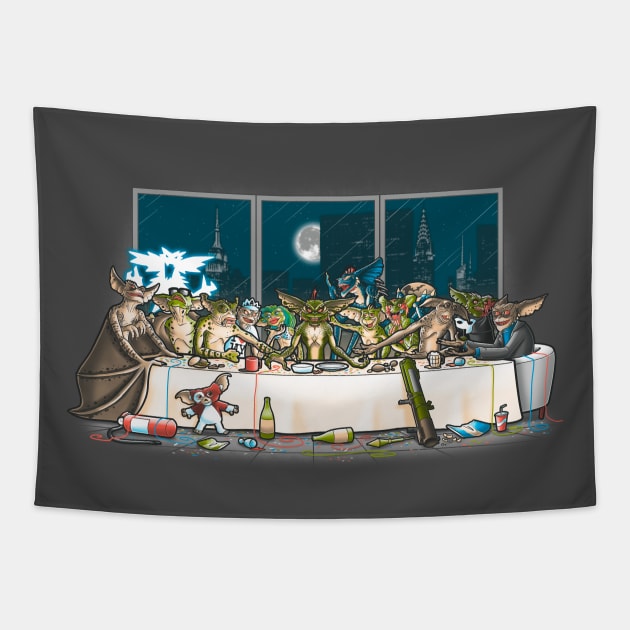 Last dinner at midnight Tapestry by Cromanart