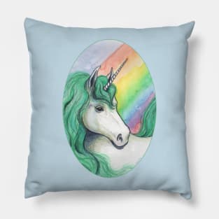 Rainbow unicorn Pillow