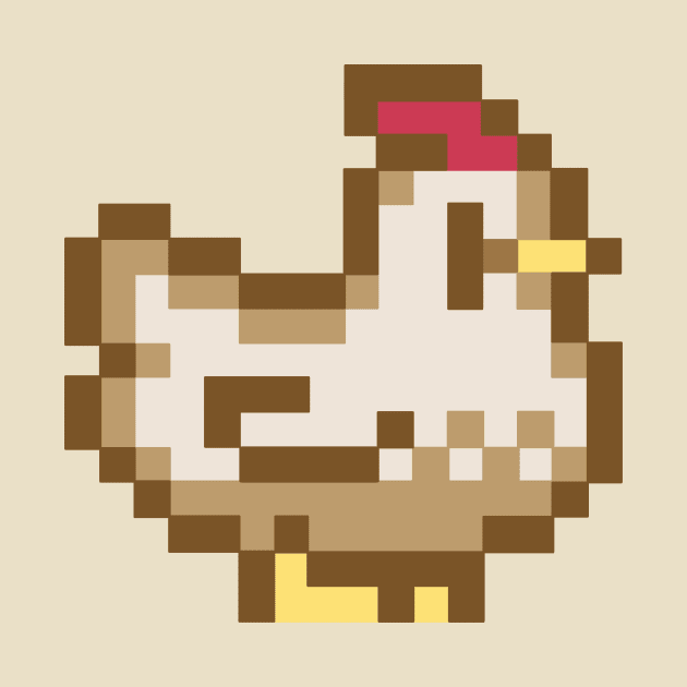 Pixel Chicken 1 by TASCHE