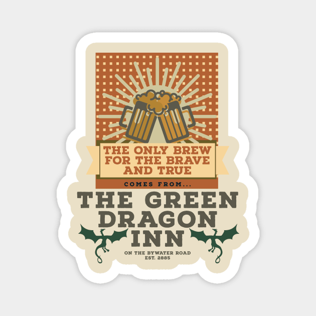 The Green Dragon Inn Magnet by MegBliss