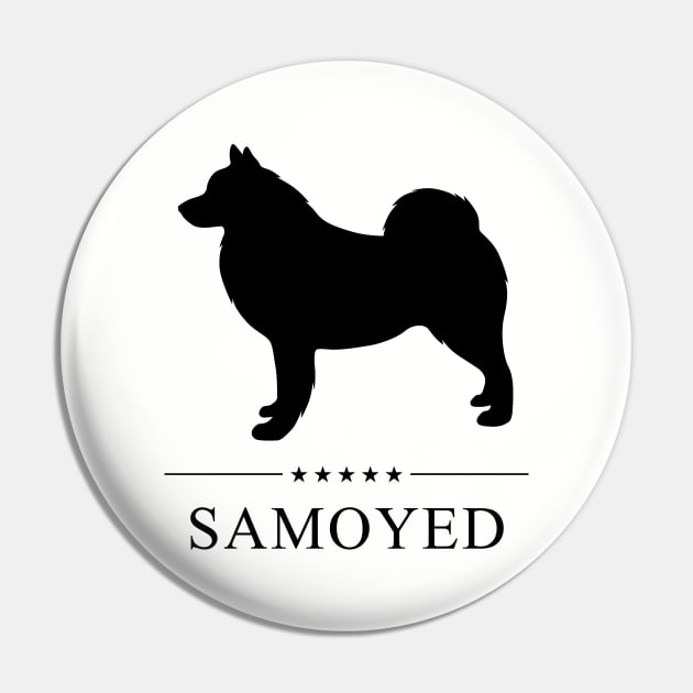 Samoyed Black Silhouette Pin by millersye