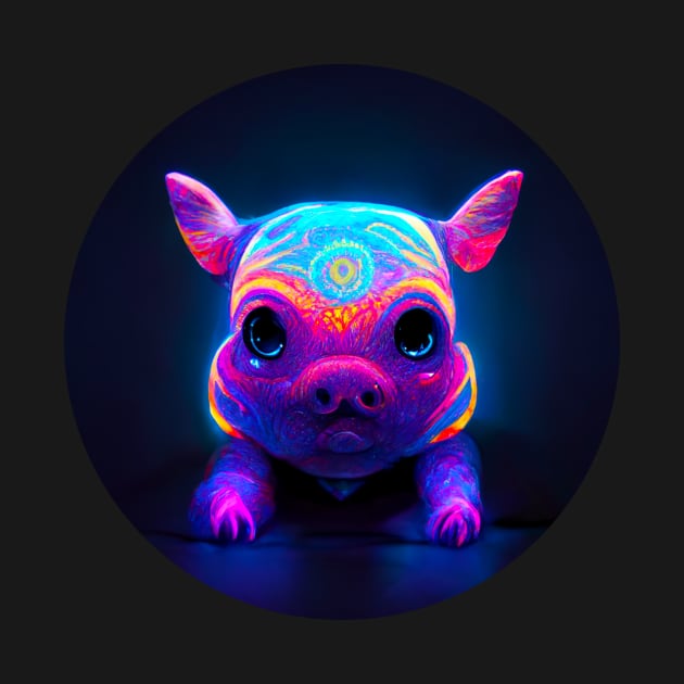 Psychedelic Pig by RichieDuprey