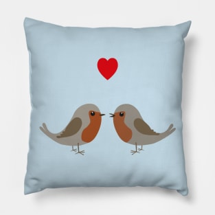 Two cute robins Pillow