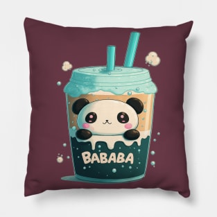 Kawaii Cute Panda Bubble Tea Pillow