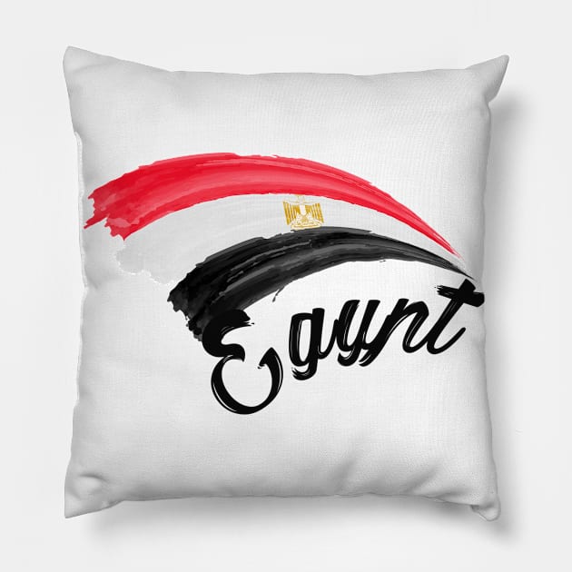 Egypt flag Pillow by SerenityByAlex