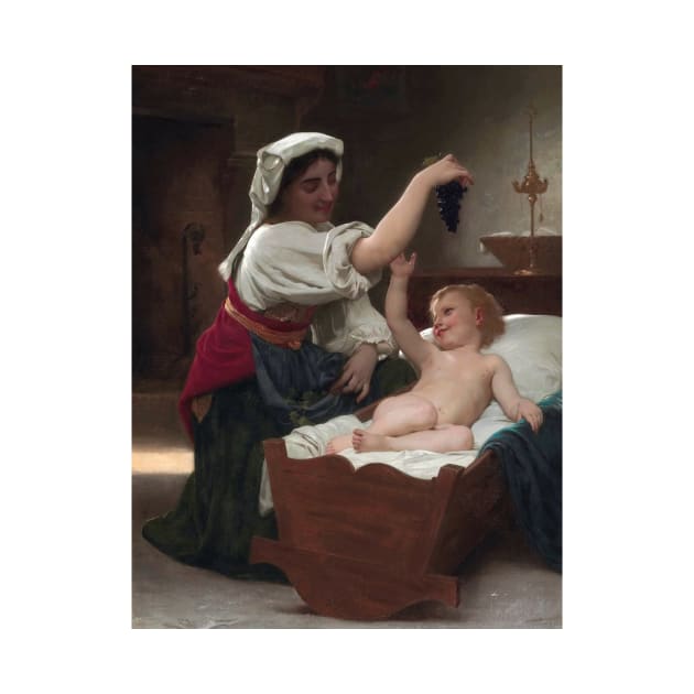 The Bunch Of Grape by William-Adolphe Bouguereau by Classic Art Stall