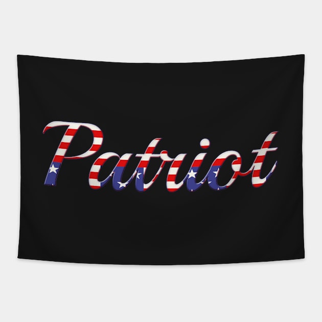 Red White Blue Stars Stripes Patriot Tapestry by Roly Poly Roundabout