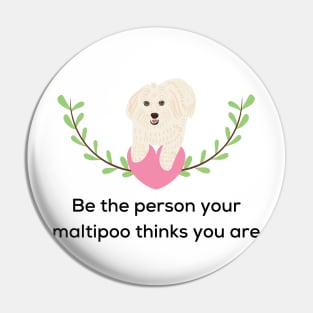 Maltipoo Mom and Dad Quotes Pin