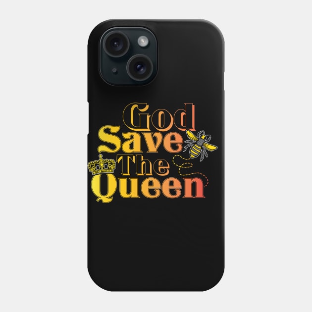 God Save the Queen Cute Beekeeper Honey Bee Phone Case by stockwell315designs