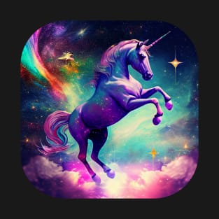 Bright Space Rainbow Unicorn T-Shirt