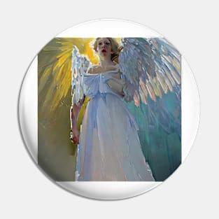 singing angel Pin