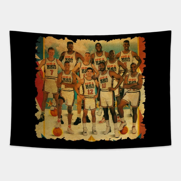 vintage dream team Tapestry by Toko Baju