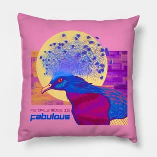 Fabulous Victoria Crowned Pigeon Pillow