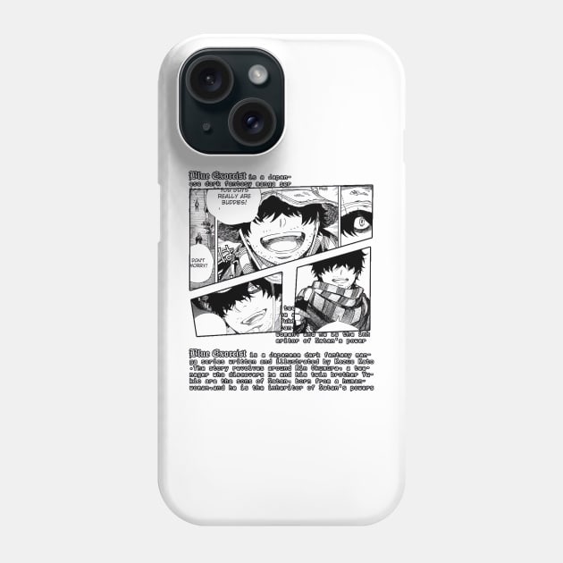 Lewin Light Blue Exorcist Ao no Ekusoshisuto Manga Phone Case by AinisticGina