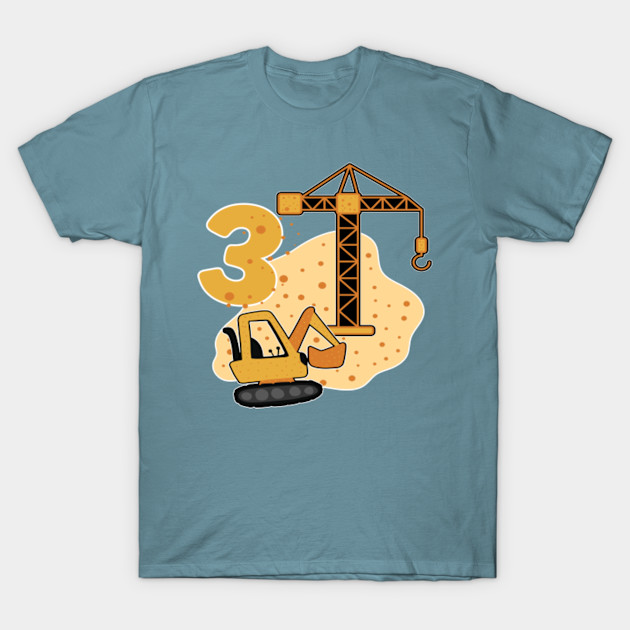 Disover 3rd Birthday Boy I'm Already 3 Years Excavator - Boy - T-Shirt