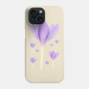 Crocus goulimyi   AGM  Autumn flowering crocus Phone Case