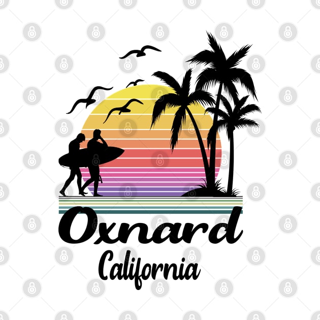 Oxnard California Seaside Retro Sunset by HomeSpirit