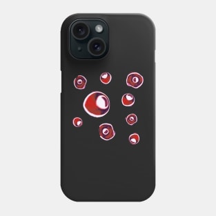 Red spheres Phone Case