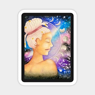 Cancer Astrological Sign Space Portrait Magnet