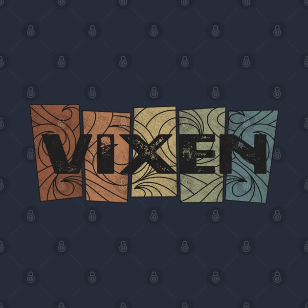 Vixen Retro Pattern by besomethingelse