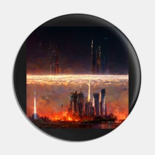 Futuristic Metropolis Pin