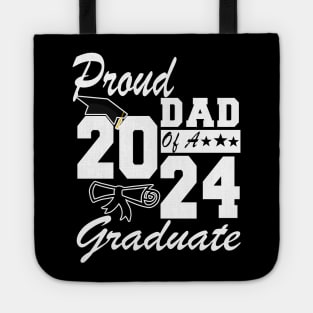 Proud Dad of a 2024 Graduate Class of 2024 Graduation Tote