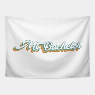 Mt. Bachelor Ski Resort Oregon Retro Lettering Tapestry