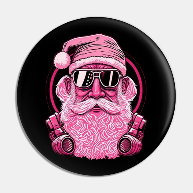 Retro Vintage Pink Santa Claus Pin by GIFTGROO