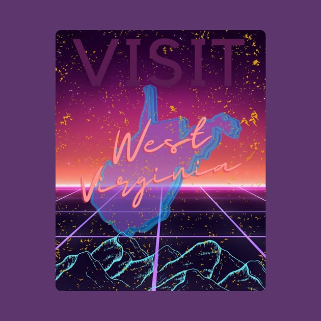 Vaporwave West Virginia by casualteesinc