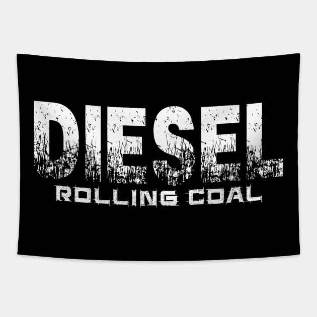 Diesel Rolling Coal Tapestry by PuR EvL