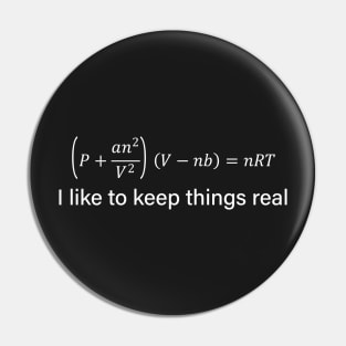 Real Gaz of van der Waals Equation - Thermodynamics And Physics Pin