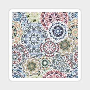 Seamless pattern with floral mandala Magnet