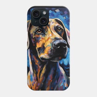 Plott hound Painted in Starry Night style Phone Case