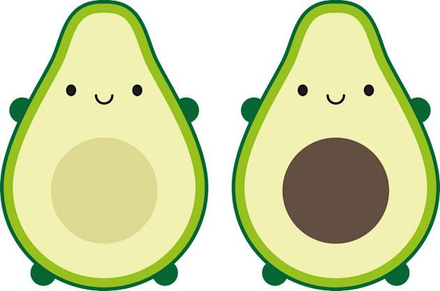 Kawaii Avocados Kids T-Shirt by marcelinesmith