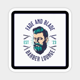 Fade and Blade barber lounge Magnet