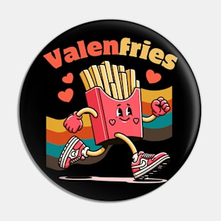 Valenfries Retro Valentine Funny Foodie Pin