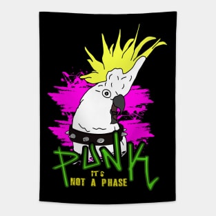 Punk Cockatoo -  it's not a phase Tapestry