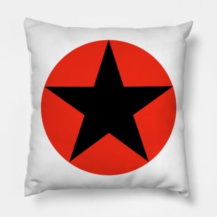 Red Star Symbol Pillow