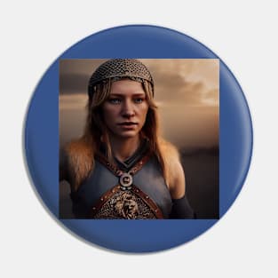 Viking Shield Maiden Pin