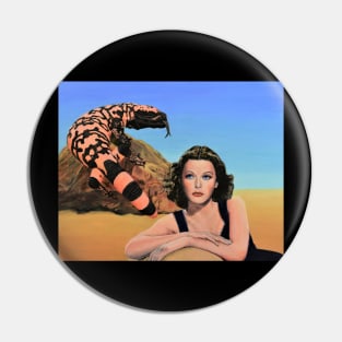 Lounge Lizard - surreal Gila Monster Pin