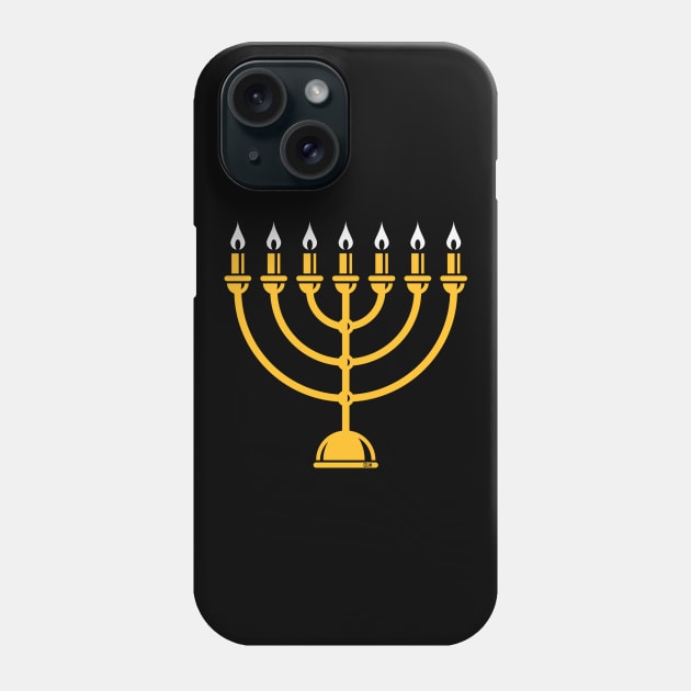 Menorah / Seven-Armed Lampstand (Judaism / Religion / 2C) Phone Case by MrFaulbaum