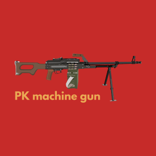 Soviet Kalashnikov PK Machine Gun T-Shirt