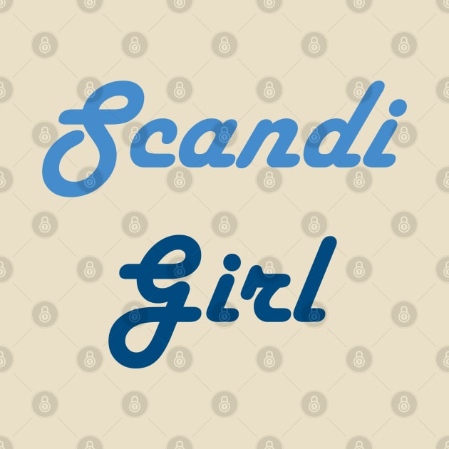 Scandi Girl Blue Two Tone by Maries Papier Bleu