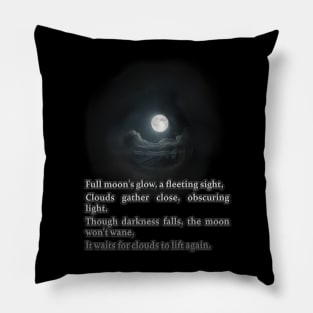 Full Moon's Glow, A Fleeting Sight Pillow