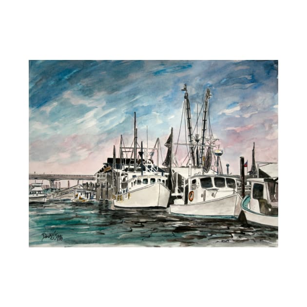 boats nautical art print by derekmccrea